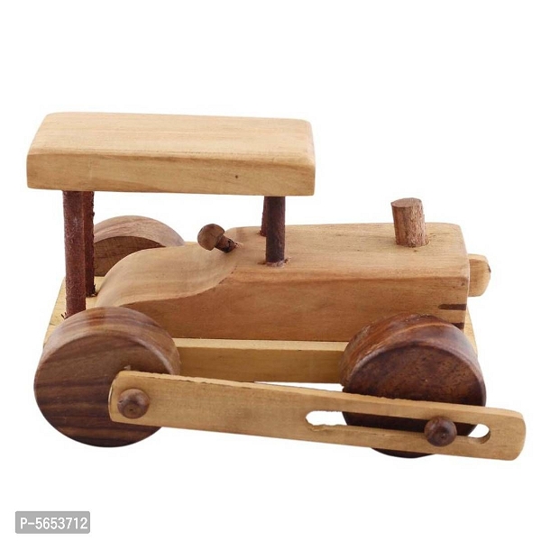 Wooden Toy Side Wheel Road Roller - 1 Year Plus