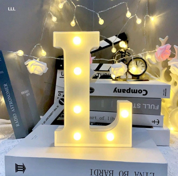L Name Initial Led Lamp 