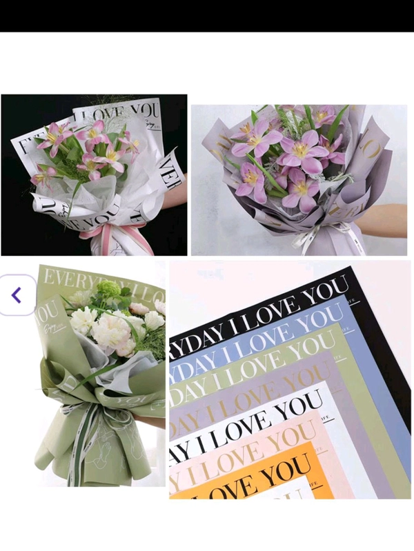 Wrapping And Bouquet Sheets Pack Of 5 