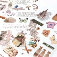 Transparent Aesthetic Sticker 3 Sheet Pack (V01)