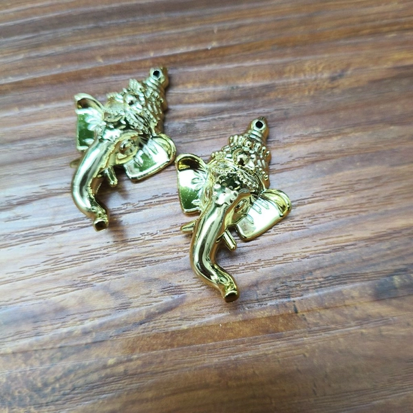 Golden Ganpati Charms (100pcs) 4cm