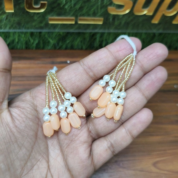 Orange  Latkan / Tessel / Hanging 1 Pair 