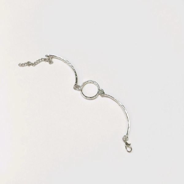 Round Silver Bracelet Bezel 