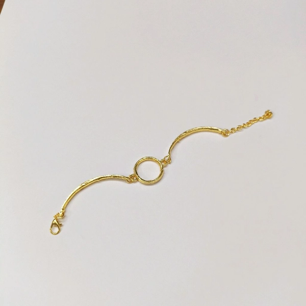 Round Gold Bracelet Bezel 