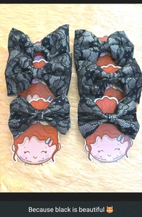 Personalised Doll Bow Cards 3.5" Inch (100pc 