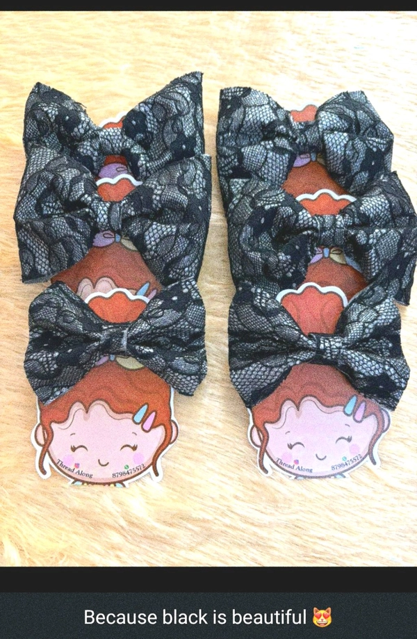 Personalised Doll Bow Cards 3.5" Inch (100pc 