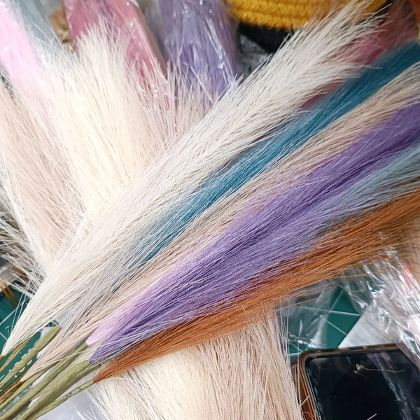 Pampas Grass Artificial (10 sticks Multi Colour) 