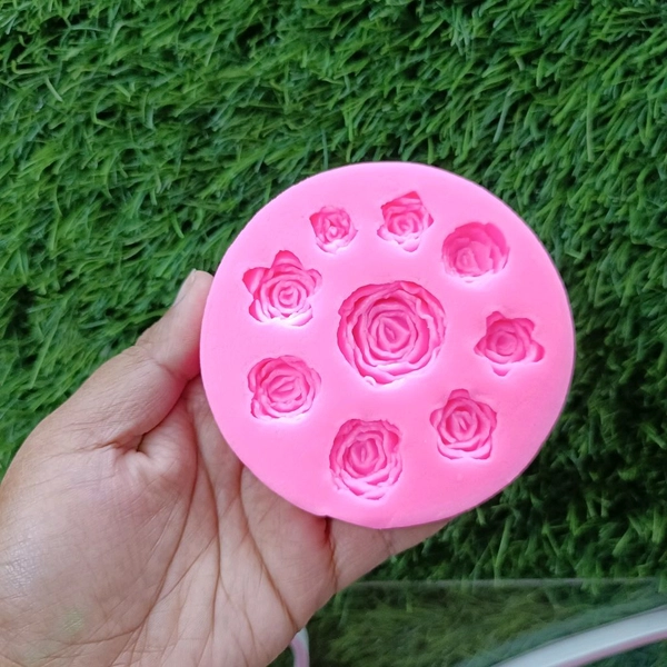 3D ROSE Flower Clay /  Candle Mold  - 3.5" Inch