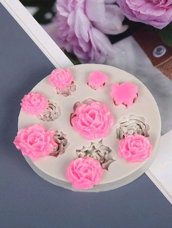 3D ROSE Flower Clay /  Candle Mold  - 3.5" Inch