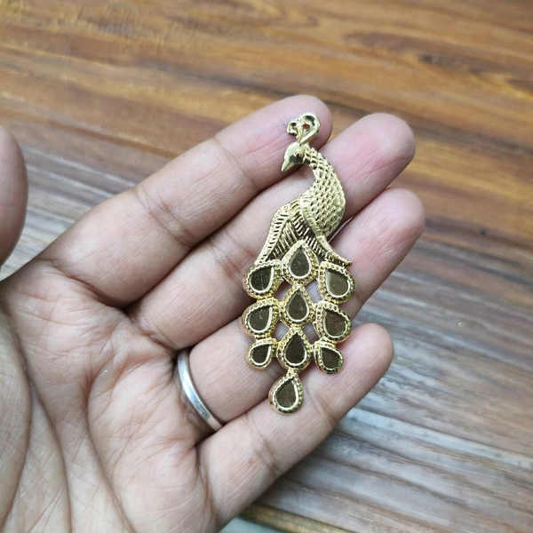 Peacock Charms Pack Of 10 Pc (6cm) 