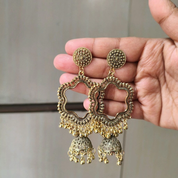 Resin Jhumka Base Pair Chand Bali Flower 