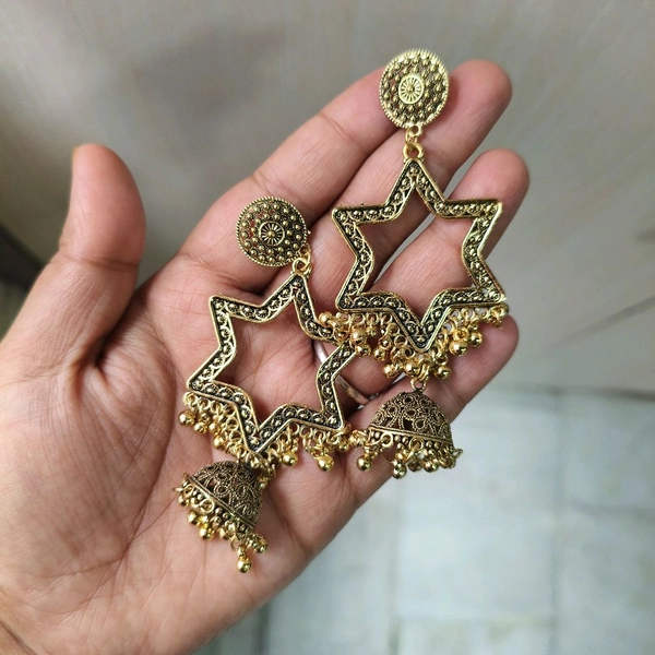 Resin Jhumka Base Pair Chand Bali Star