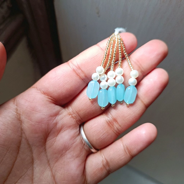 Blue Tessel / Hanging Pair 