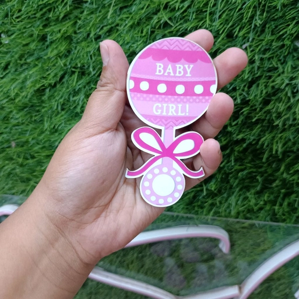 Baby Girl Toy Wooden MDF  Cutout Pair 