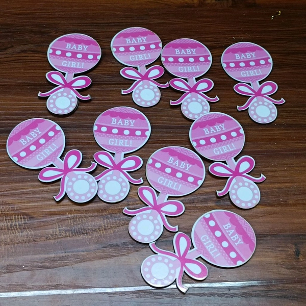 Baby Girl Toy Wooden MDF  Cutout Pair 