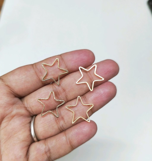 Star Plain Bezel (10pcs) Without Hole (2cm)