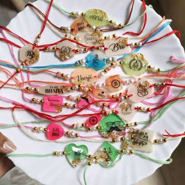 Resin Rakhi Pack Of 30 Pcs Mix 