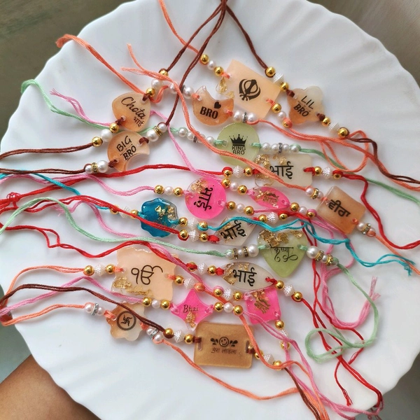 Resin Rakhi Pack Of 30 Pcs Mix 