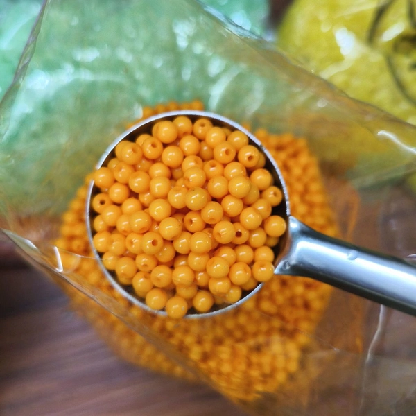 0.5MM Beads 25 Grms (Orange) 