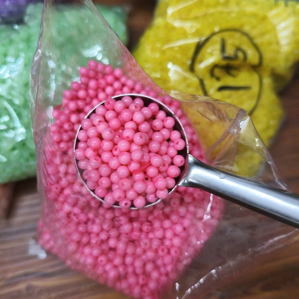 0.5MM Beads 25 Grms (Pink) 