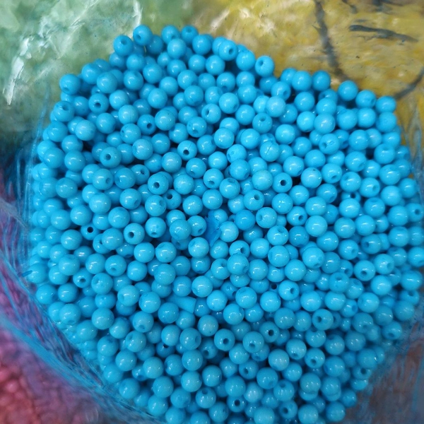 0.5MM Beads 25 Grms (Blue) 