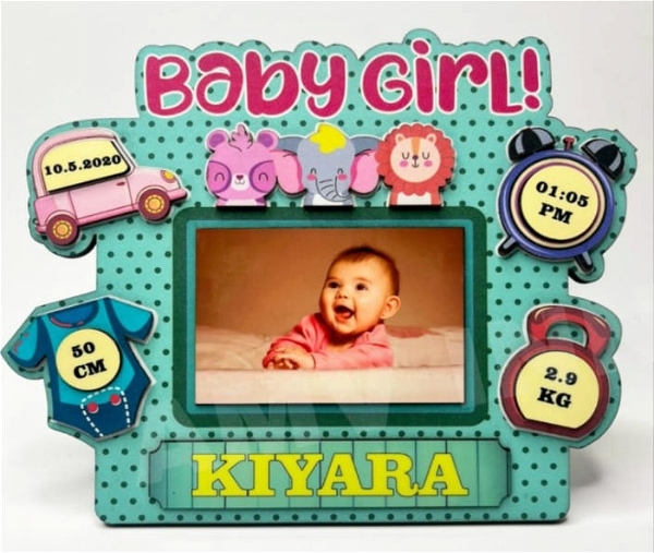 Baby Girl Cutout Frame - GTF01A