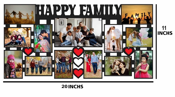 Happy Family - MDF Wall Collage Frame - SKU225
