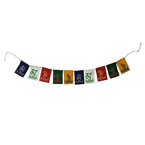 Generic Feng Shui Tibetan Buddhist Prayer Bike Flag (Fabric, Multi-colored) - Multi color, Small