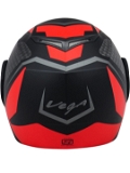 Vega Crux Dx Checks Dull Black Red Helmet - L