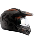 Vega Off Road D/V Secret Dull Anthracite Black Helmet - M