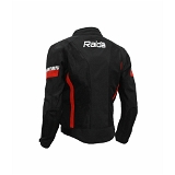 Raida BOLT Motorcycle Riding Jacket (Black Red) - M