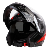 Steelbird SBA-7 ROAD Glossy Black With Red (with Inner Sun Shield) - M