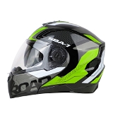 Steelbird SBA-7 ROAD Glossy Black With Neon (with Inner Sun Shield) - L