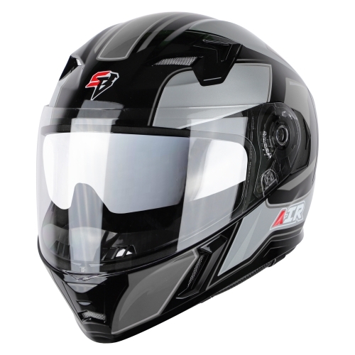 Steelbird SBA-21 AIR Carbon Glossy Black with Grey (with Inner Sun Shield) - M