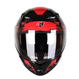 Steelbird SBA-21 COMBAT GLOSSY BLACK WITH RED (WITH INNER SHIELD & HIGH-END INTERIOR) - L
