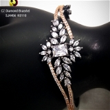 ShivaaY  CZ Diamond Bracelets  - Rose Black, Diamond