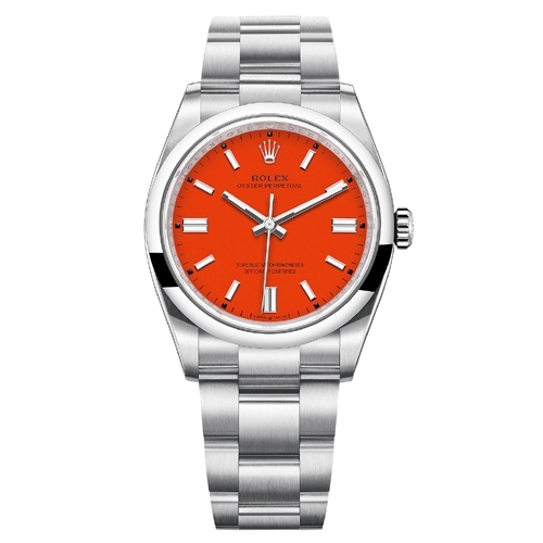 Luxury Watch Oyster Perpetual Red Dial 527 (Refurbished)