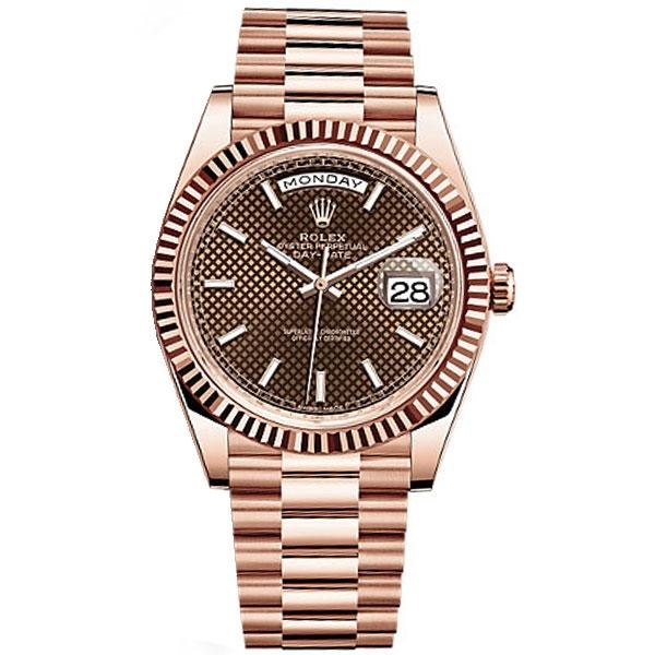 Luxury Watch Oyster Perpetual Day-Date Brown Dial (Refurbished)