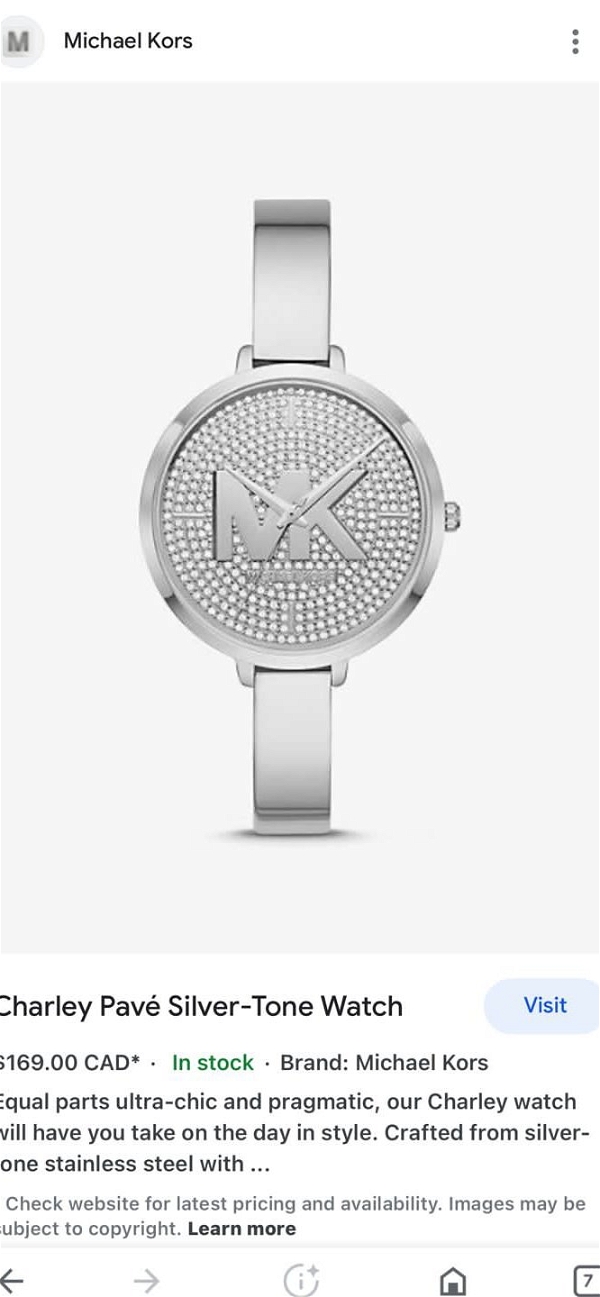 Michael Kors Diamond Studded Watch*