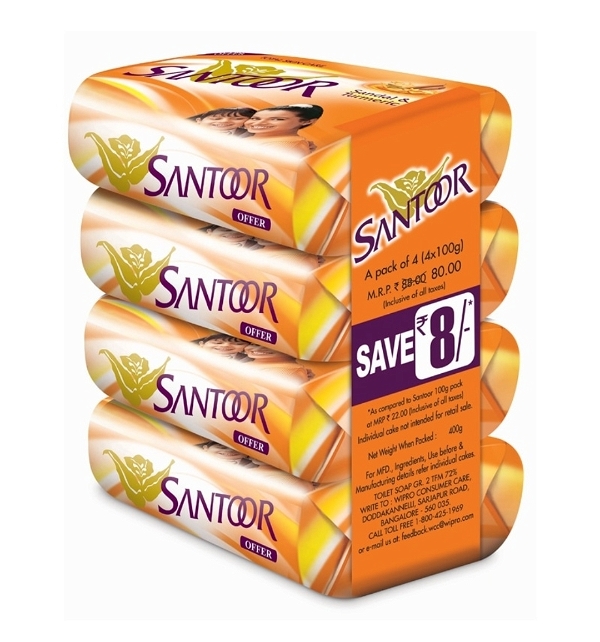 Santoor 50gm (Pack Of 4)
