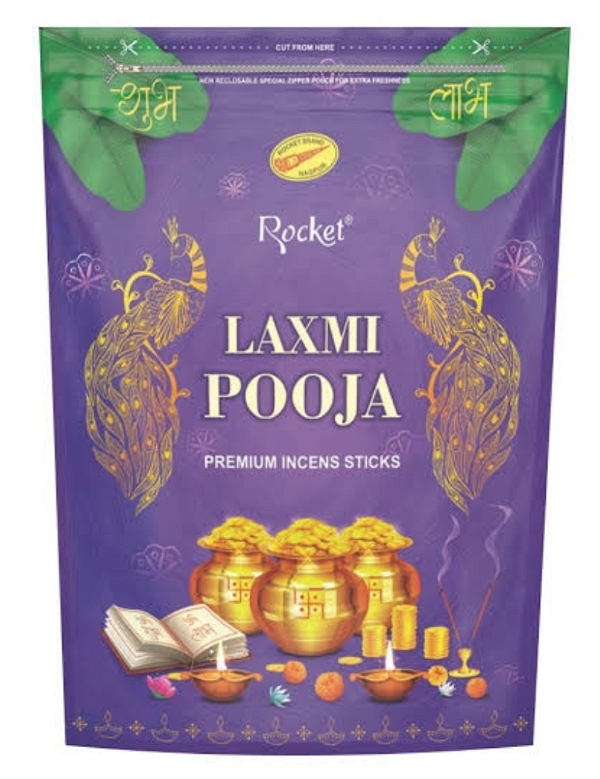 Rocket Laxmi Pooja Agarbatti Family Pack - 400gm