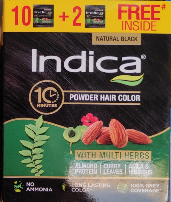 Indica Herbal Dye. (10+2 Offer Stock) - (Pack Of 8pc)