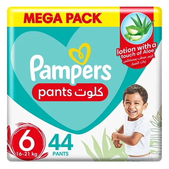 PAMPERS PANTS WITH ALOE VERA 6 PANTS