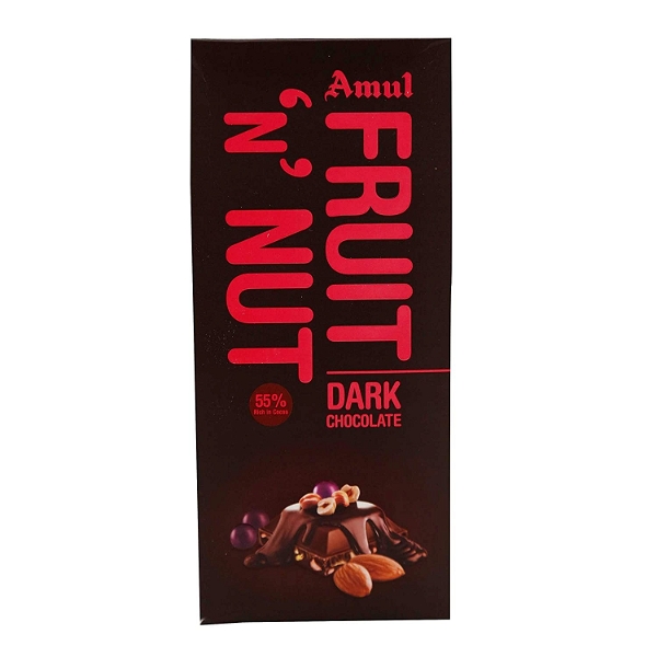 AMUL DARK CHOCOLATE FRUIT N NUT