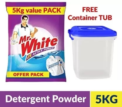 MR. WHITE ULTIMATE WHITENESS 5KG CONTAINER FREE
