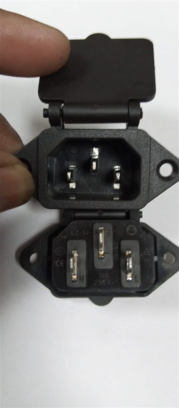 BAS Battery Charging Socket - Black, Including