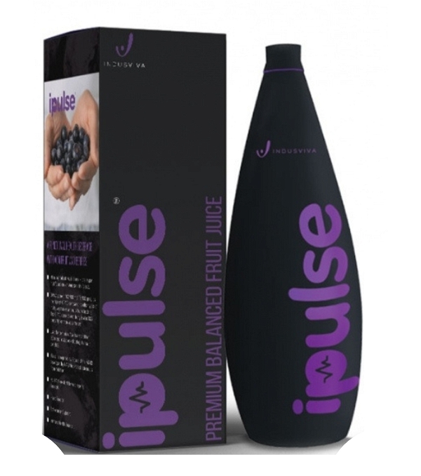 Indusviva Indus Viva I Pulse Juice |  I Pulse Premium Balanced Fruits & Acai Berry Juice - 1 Litre - 12 Months, 1 L