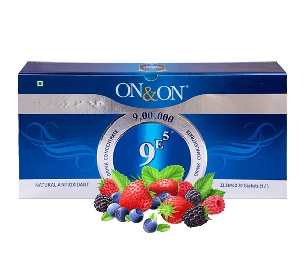 Elements On & On 9E5 Drink Juice Concentrate - Natural Antioxidant Juice  - 990 Ml, 12 Months