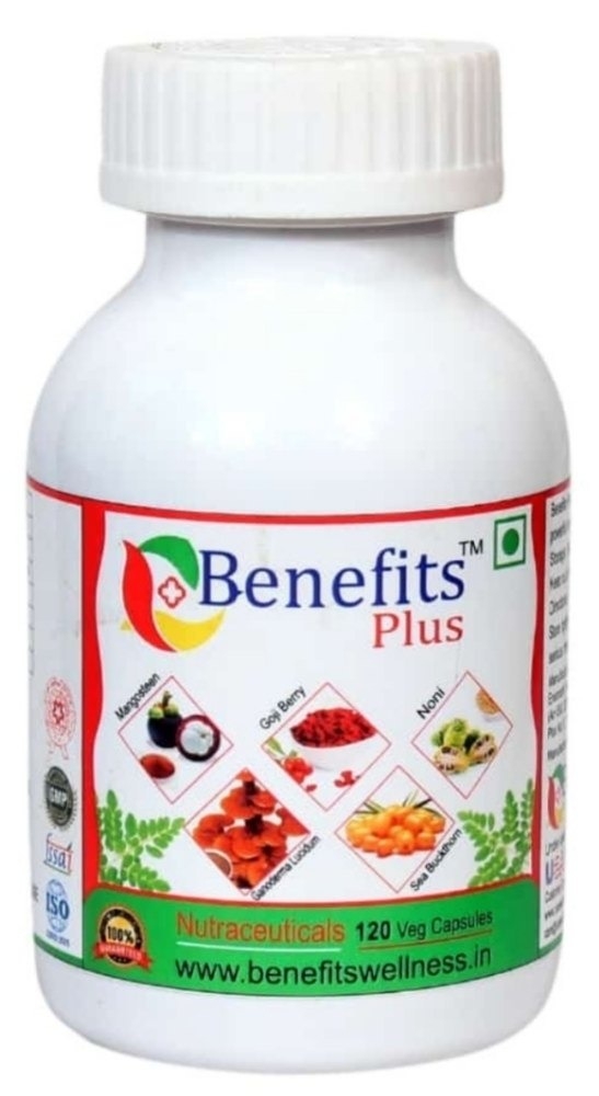 Benefit Wellness Benefits Plus Capsules - 120 Veg Capsules | Nutraceuticals - 120 Caps, 24 Months, Jan-2023