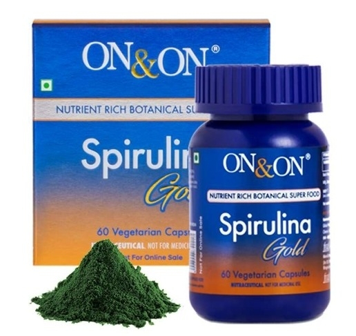 Elements Wellness On & On Spirulina Gold Capsule  |  60 Capsules - 60 Capsules, 24 Months, March-2023